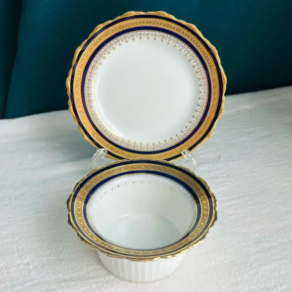 Vintage Hohenberg Ware Bavaria Ramekin with Under Plate